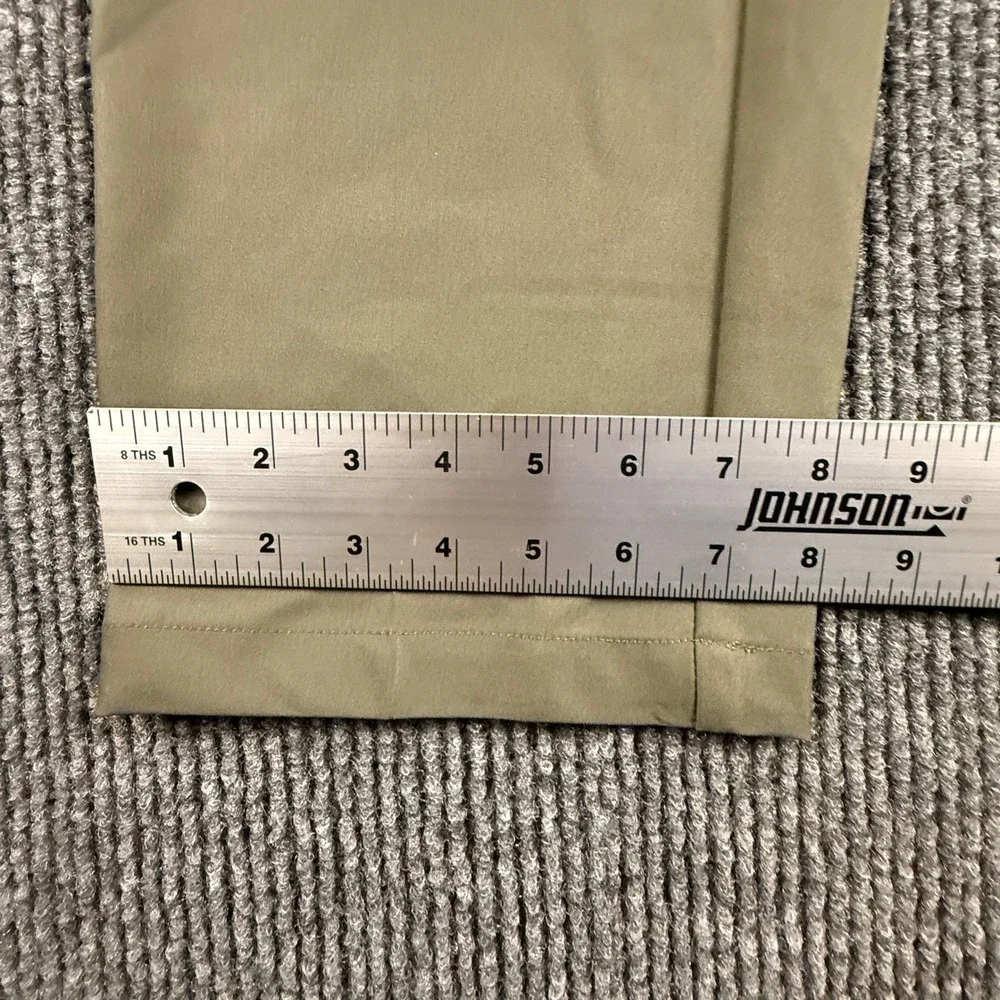 Greg Norman Mens 40x32 Performance Classic Pant Olive Green Stretch TL111869